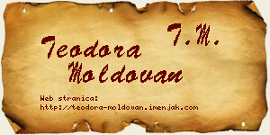 Teodora Moldovan vizit kartica